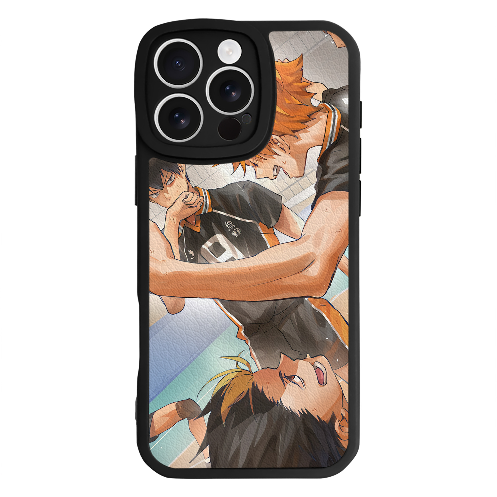 （画像用） ハイキュー!! Haikyu!! 【iPhone 16シリーズ対応】シリコンスマホケース（レザー調） 材質：シリコン